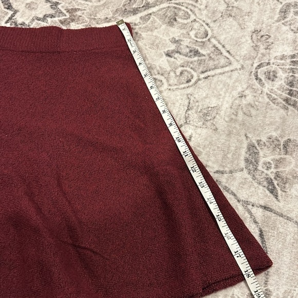NWT Candies Maroon Heathered Sweater Skirt - Picture 7 of 7